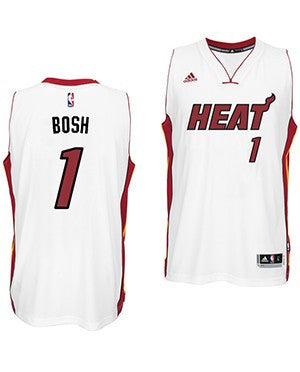 Chris Bosh Miami HEAT adidas Home Swingman Jersey White