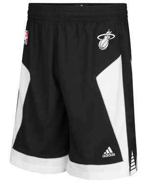 adidas Miami HEAT Youth Black Tie Swingman Shorts