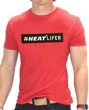 Sportiqe Miami HEAT Lifer T-Shirt Red