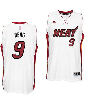 Luol Deng Miami HEAT adidas Home Swingman Jersey White