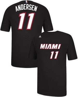 Chris Andersen Miami HEAT adidas Youth Name and Number T-Shirt