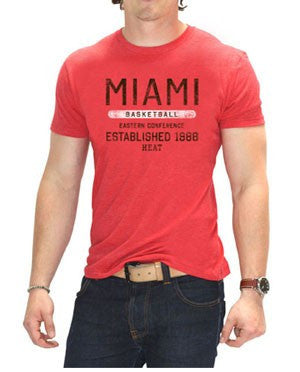Sportiqe Miami HEAT Red Wayzata T-Shirt