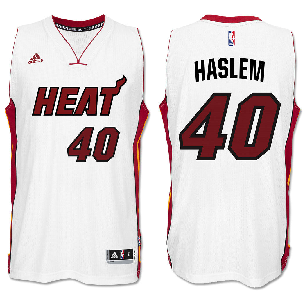 Udonis Haslem Miami HEAT adidas Home Swingman Jersey White