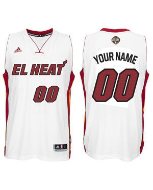 Custom EL HEAT adidas Youth Swingman Jersey White