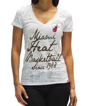 Sportiqe Miami HEAT Ladies Austin Vneck T-Shirt
