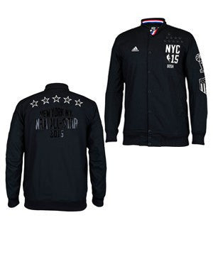 Mens 2015 All Star Game Chris Bosh adidas Black Player Warm-Up Jacket