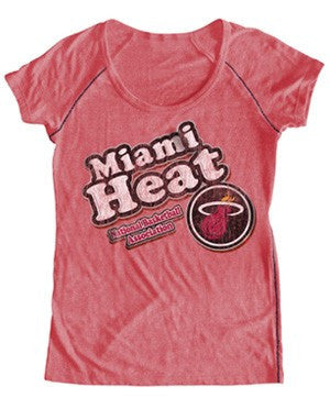 5th and Ocean Miami HEAT Ladies Scoop Bubble T-Shirt