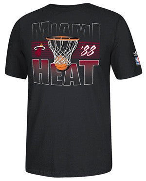 adidas Miami HEAT Short Sleeve Hoop Shot T-Shirt