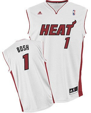 Chris Bosh Miami HEAT adidas Home Replica Jersey White