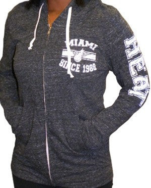 5th and Ocean Miami HEAT Ladies Zip Hoodie