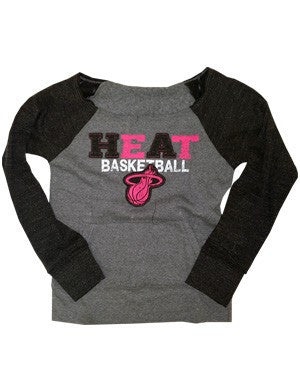 5th and Ocean Miami HEAT Ladies Neon Raglan