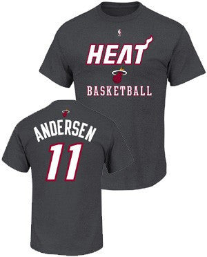 Chris Andersen Miami HEAT Majestic Youth Name and Number T-Shirt
