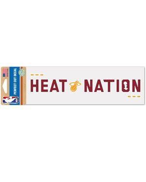 Wincraft Miami HEAT Nation Decal 4 x 17