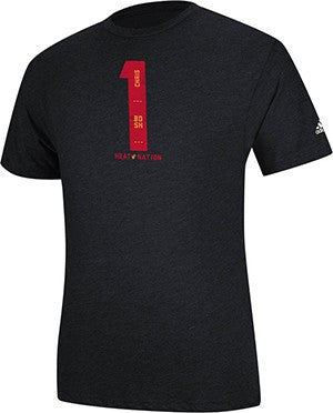 Chris Bosh Miami HEAT adidas HEAT Nation Name and Number T-Shirt