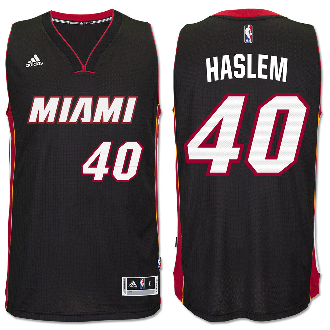 Adidas Miami Heat Basketball Shirt Jersey All Sizes Black Red New