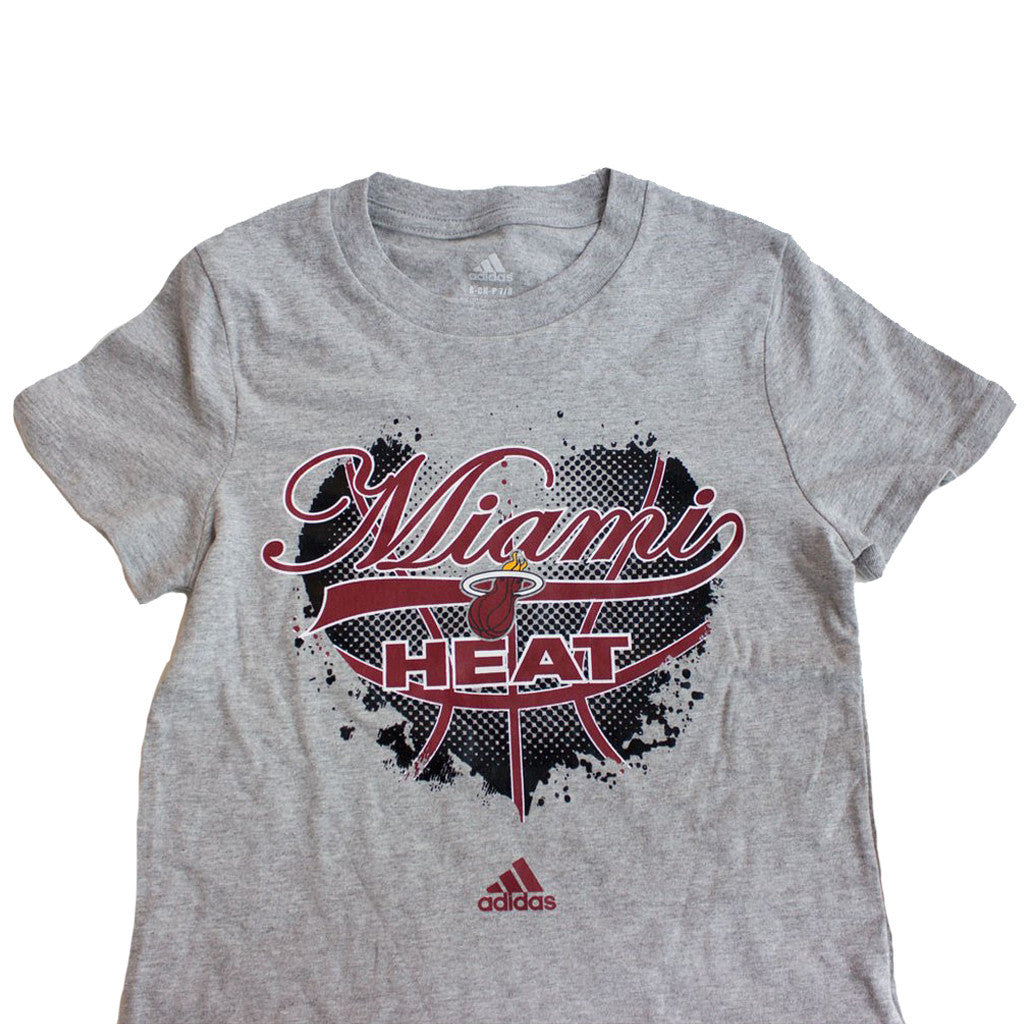 adidas Miami HEAT Girls Basketball Heart T-Shirt