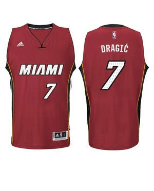Goran Dragic Miami HEAT adidas Road Swingman Jersey Red