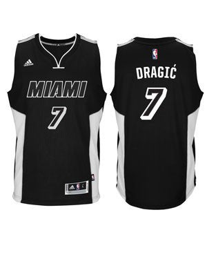Goran Dragic Miami HEAT adidas Black Tie Swingman Jersey