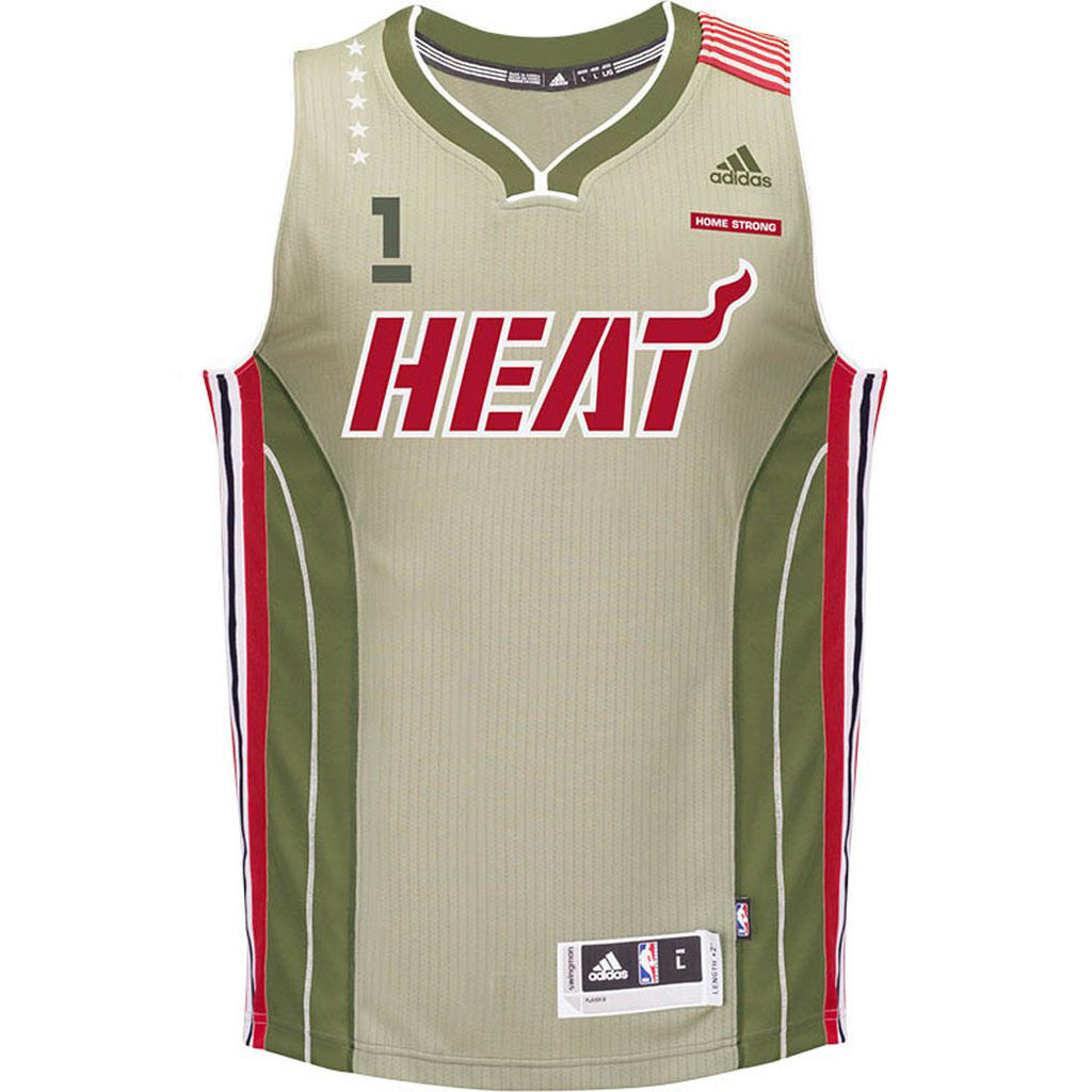 Chris Bosh Miami HEAT adidas Home Strong Youth Swingman Jersey