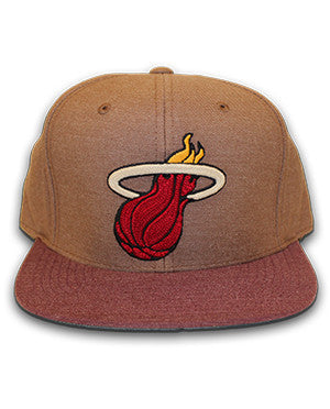 Mitchell and Ness Miami HEAT Heather Fitted