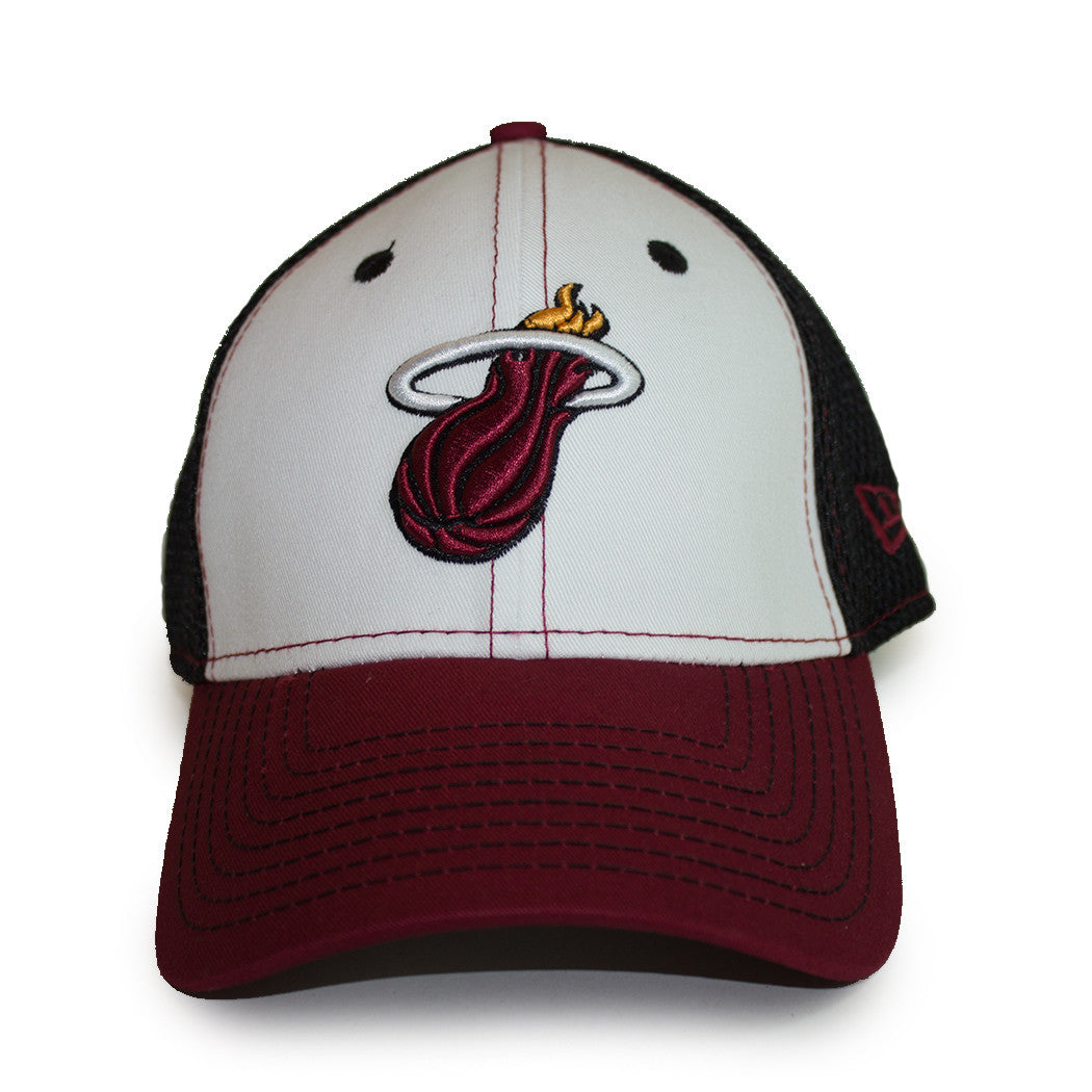 New Era Miami HEAT White Front Neo Hat