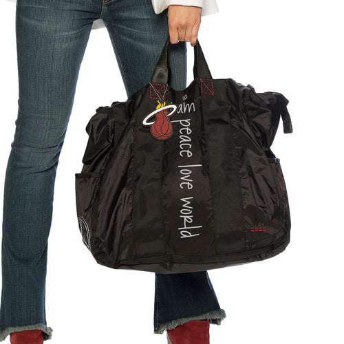 Peace Love World Miami HEAT Black Bag