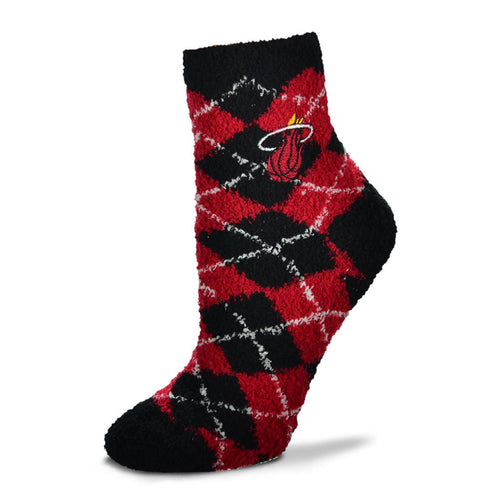 For Bare Feet Miami HEAT Soft Argyle Sock