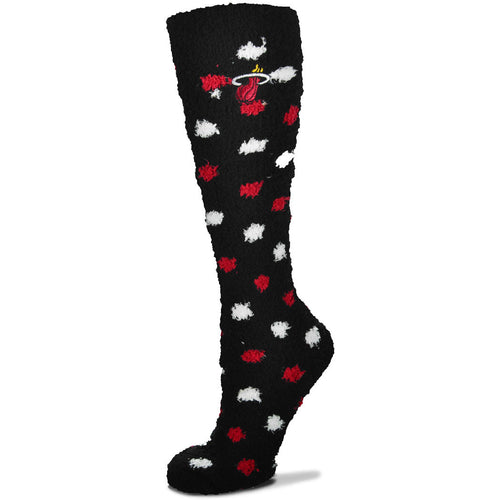For Bare Feet Miami HEAT Polka Dot Socks