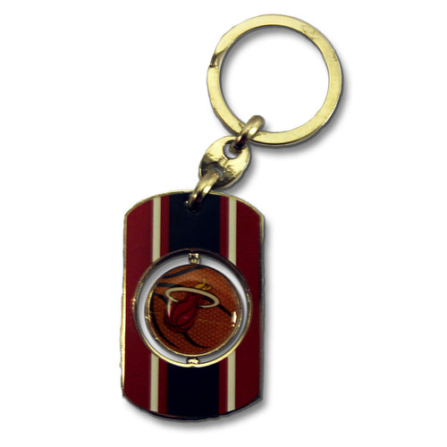 Forever Collectibles Miami HEAT Spinner Key Chain