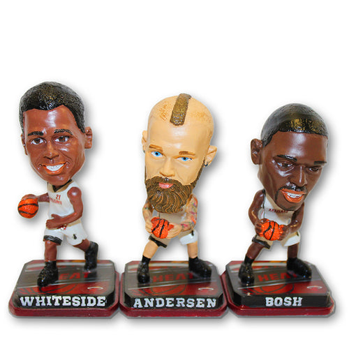 Forever Collectibles Miami HEAT Legacy 3 Pack Bobblehead