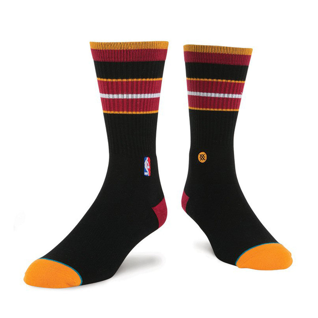 Stance Miami HEAT Arena Core Crew Sock Black