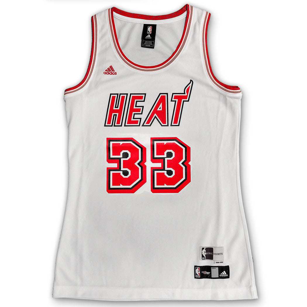Alonzo Mourning Miami HEAT adidas Hardwood Classic Ladies Swingman Jersey