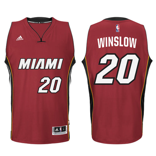 Justise Winslow Miami HEAT adidas Road Swingman Jersey Red