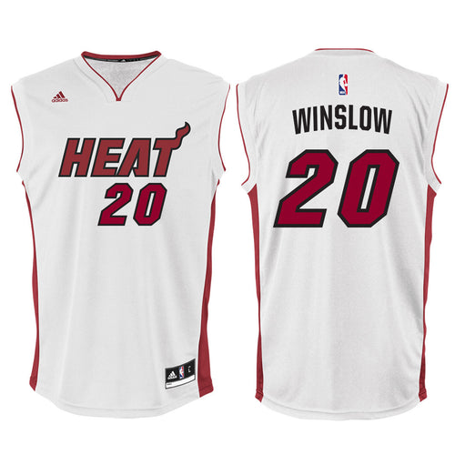Justise Winslow adidas Miami HEAT Home Youth Replica Jersey White