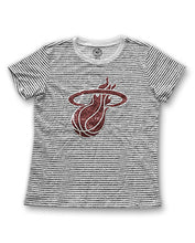 '47 Miami HEAT Ladies Sparkle Stripe T-Shirt