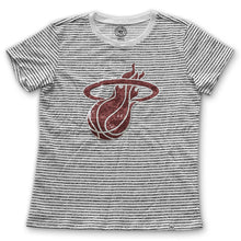 '47 Miami HEAT Ladies Sparkle Stripe T-Shirt