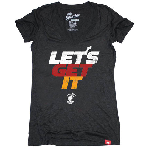 Sportiqe Miami HEAT Ladies Let's Get it V Neck