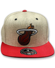 Mitchell and Ness Miami HEAT Flannel Fitted Cap