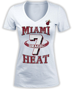 Goran Dragic Miami HEAT 5th and Ocean Ladies Rim T-Shirt White