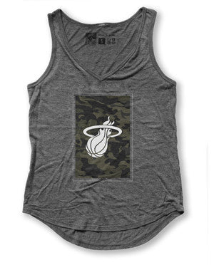 Ladies Camo V Neck Tank