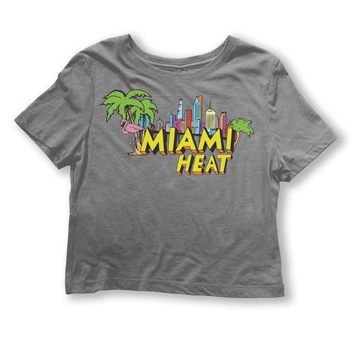 Women's Throwback Miami HEAT Crop Top