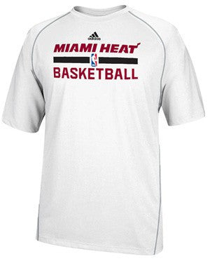 adidas Miami HEAT On-Court Climalite Practice T-Shirt White