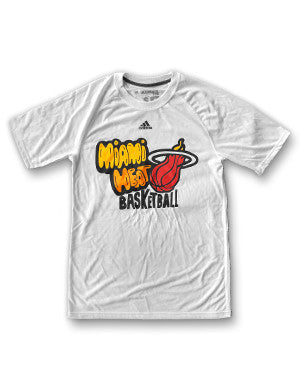 adidas Miami HEAT Throwback Warm up T-Shirt