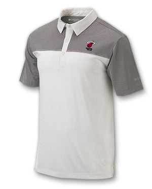 Columbia Sportswear Miami HEAT Front Nine Polo White