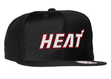 mitchell and ness miami heat word snap back