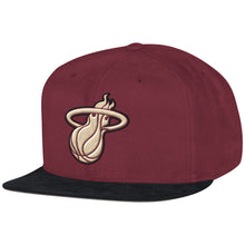 Mitchell and Ness Miami HEAT Sandy Off White Snap Back