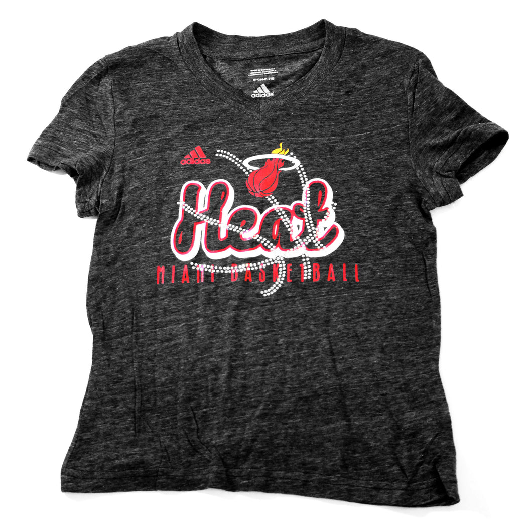 Miami HEAT Girls VNeck Middle BBall T-Shirt