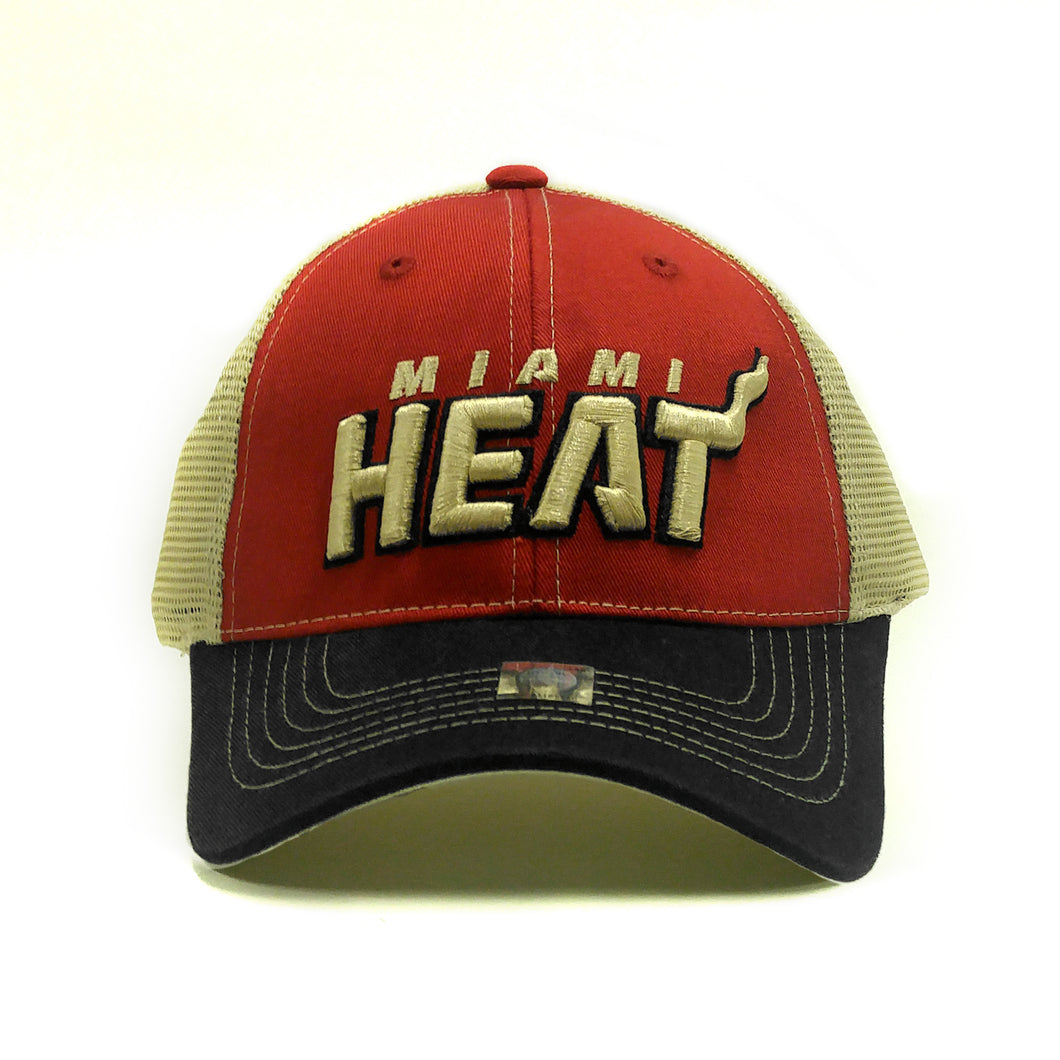 Miami HEAT Distress Meshback Adjustable hat