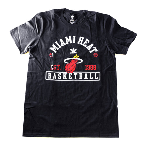 adidas Miami HEAT Old School Athletic T-Shirt