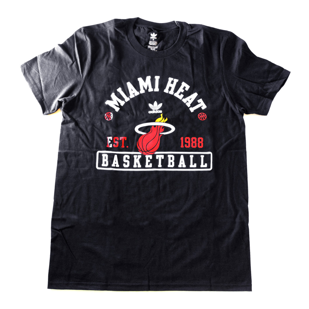 adidas Miami HEAT Old School Athletic T-Shirt